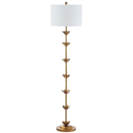 Safavieh 63.5 in. Landen Leaf Floor Lamp, Gold FLL4003A